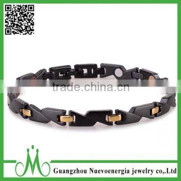 Wholesale stainless steel jewelry bio health magnetic bracelet Women bracelet