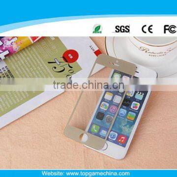 Gold tempered glass screen protector for iPhone 5 tempered glass film