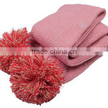 wholesale 2014 pom pom scarf for babyfor baby