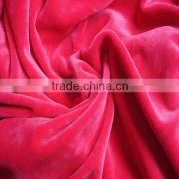 2016 New Fashion Polyester Spandex Plain Dyed Velour Fabric For Garment. photo-6