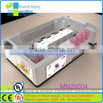 Professional mall indoor beauty salon counter design,salon reception desks