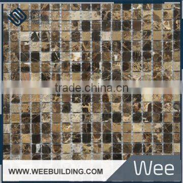 dark emperador mix lighted color marble stone mosaic