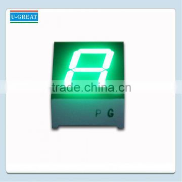 Blue 1.2 inch 1 digit 7 segment led display