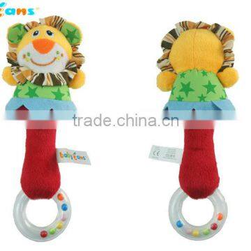 Babyfans Plush Stuffed Lovely Shape Hand Bell Baby Toys With Rattle Teether Toy For Kids photo-4