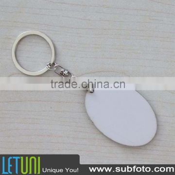 Heat transfer wood keychain