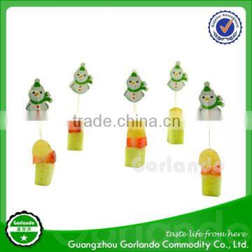 Christmas Tree Wooden Paper Printing Toothpick Flag photo-4