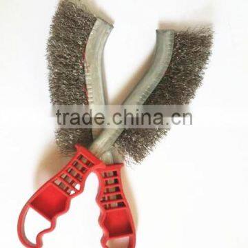 steel wire brush with plastic handle,stainless steel wire brushes