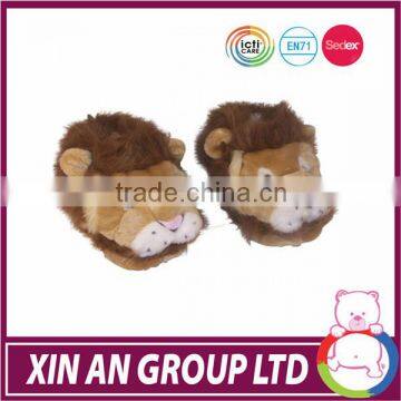Custom lovely cute different types plush animal slippers for women