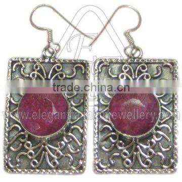 silver earrings