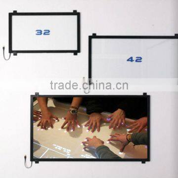 42 Inch 2 To 10 points Windows 7/8 Waterproof IR touch screen frame