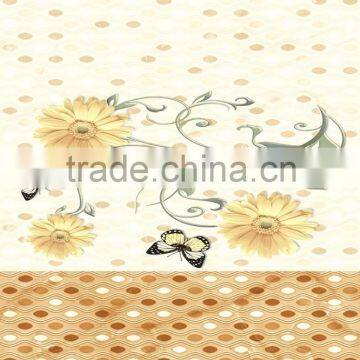 ceramic tiles with gold flower design