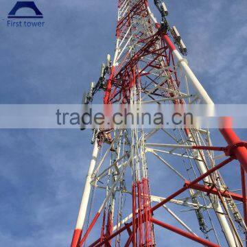 Manufacturer Galvanized self supporting telecom tower