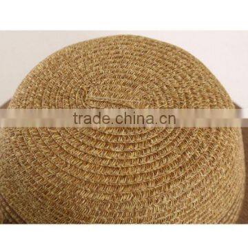 QXSH0010 Summer Paper Straw Hat New Design Butterfly Knot Beach Hat With Ribbon photo-5