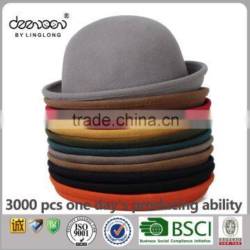 Family Wool Felt Bowler Hat Wholesale Hats For Women