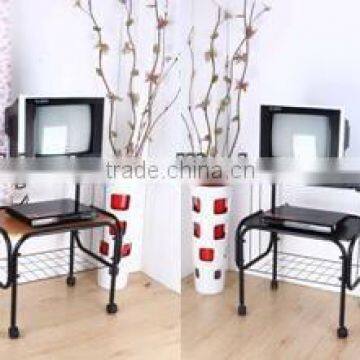 Living room mobile metal tv stand