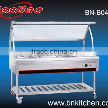 Assembled Restaurant Food Warmer With Wheels