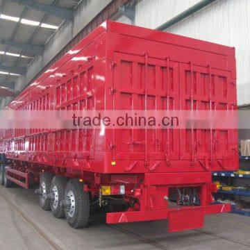 heavy duty tri axle curtain air suspension trailer for cargo transport for Angola\Congo