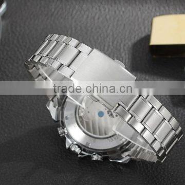 New Fashion Black Tourbillon Mechanical Watches ,Men's Classic Transparent Steampunk Wrist Watch Gift Relogio Masculino photo-6