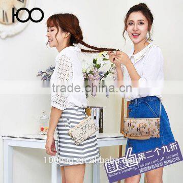 Original floral print new Style hot selling ladies PU sling bag, clutch bag messenger bag for women