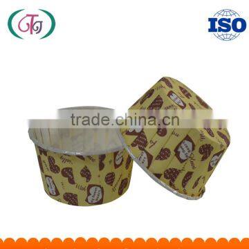 Medium-sized PET Paper Cupcake Liners SGS Roll Up Mouth FSC Baking Cup for cakes