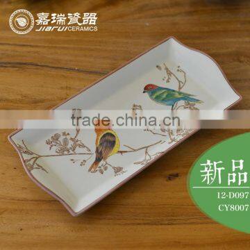 New Brand hand painted ceramic plates dishes wholesale