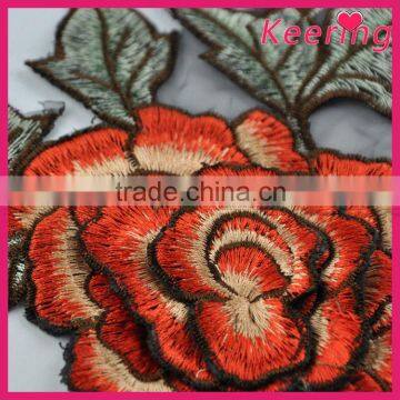 handmade applique flower embroidery pattern for wedding dress decoration