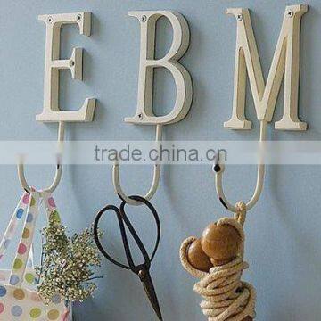 Wall Hook, Brass Alphabet Wall Hook, Wall Hanger