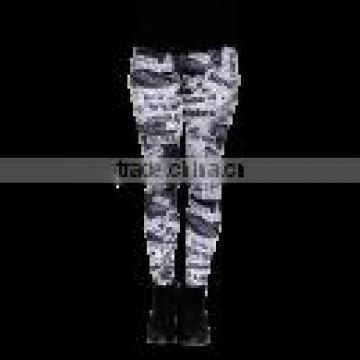 Woman Body Fitted Fashion Leggings/Tights Full Sublimated Custom Lyric Tabloid design