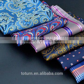 Fashion Novelty Design 100% Silk Pocket Squares