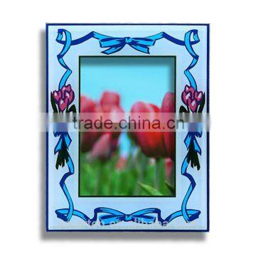 Custom Sky Blue Glass Photo Frame With Best Price photo-2