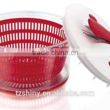 2016 Hot Sale 2 in 1Multi-function Plastic Collapsible Salad Spinner With Mandoline Slicer Plastic Salad Mixer photo-2