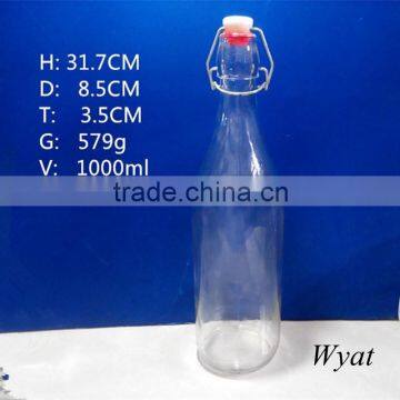 1L 35oz glass swing top bottles for sauce cooking oil wholesale SLBe75