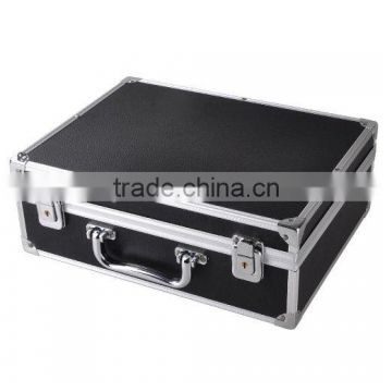 Professional Tattoo Kit Case W/ Lock Key Aluminum Carry Storage Supply Bag Potable 12x9x4" Black