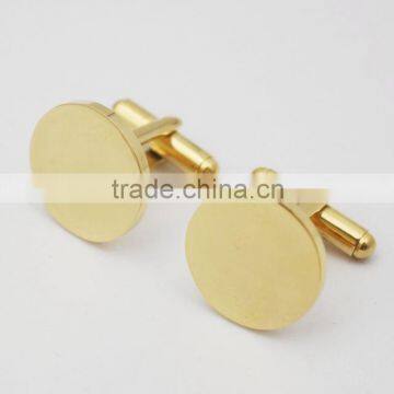 2016 Fashion Gold Plating Cufflink Adding Custom Logo photo-3