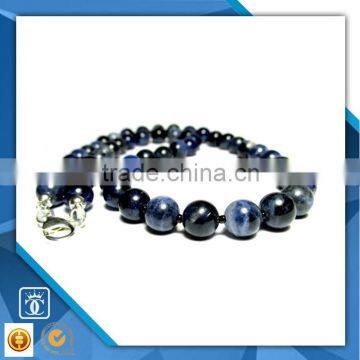 yiwu CC Jewelry CCK0019 hot 2016 wholesale necklace of men style blue sodalite beads