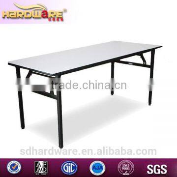 Round Iron Base Dining Table Plywood Banquet Table Hotel Dining Table photo-5