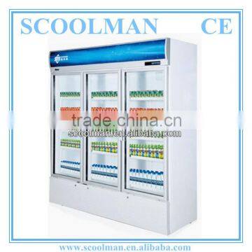 Static Cool Three Glass Door Drink Fridge photo-3