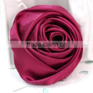 50mm Fabric Satin Rolled Rose,Satin Fabric Flower,Handmade Rolled Flower