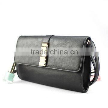 Handcee Hot Sales Black PU Shoulder Bag For Lady Handbags Winter 2015 photo-3