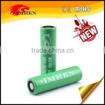 Original imren imr18650 40a 3200mah 3.7V Li-mn imr18650 16850 li-mn battery for cuboid 18650 3200mah imren, 18650 40a battery