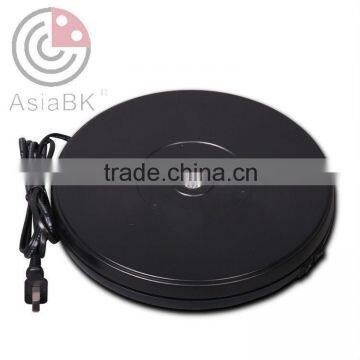 black dia250mm equipment 360 angle revolving LED display equipmentfor photography props 3d scanning Christmas tree rotating disp