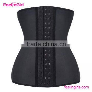 Black 3Hooks Strap Colombian Latex Waist Cincher                        
                                                Quality Choice