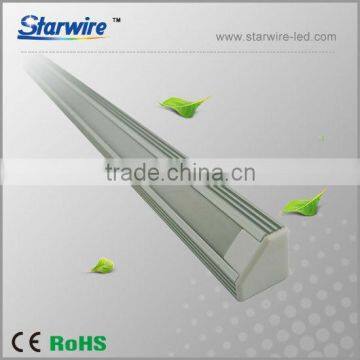 V shape led aluminum extrusion channel for flexible led strip