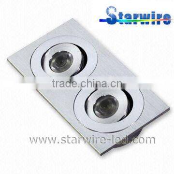 2 x 3W/1W Rectangle downlight