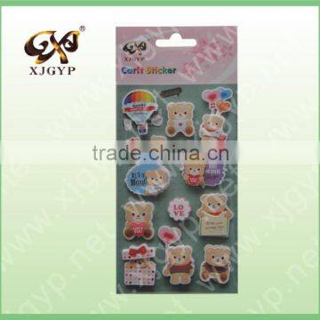 Cute 3d card making DIY craft sticker for kids