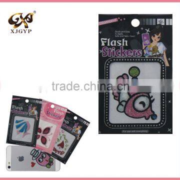 glitter temporary tattoo sticker/glitter eva foam stickers/glitter animation sticker