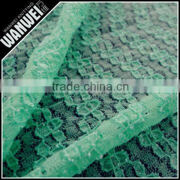 glass yarn green stretch organdy fabric in textile nylon bridal lace fabrics 3113