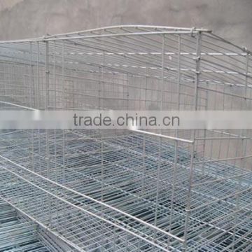 Alibaba Trade Assurance Low carbon steel galvanized welded rabbit cage/ aluminum rabbit cage