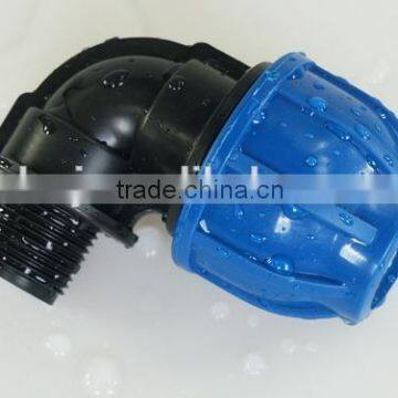 PN10 male elbow polypropylene pipe fitting