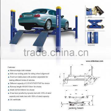 four post alignment lift column lift